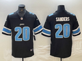 Men's Detroit Lions Barry Sanders #20 Black Replica Player Jersey1
