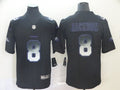 Men's Baltimore Ravens #8 Lamar Jackson Black Alternate Game Jersey1