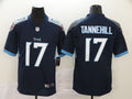Men's Tennessee Titans Ryan Tannehill #17 Navy Player Game Jersey1