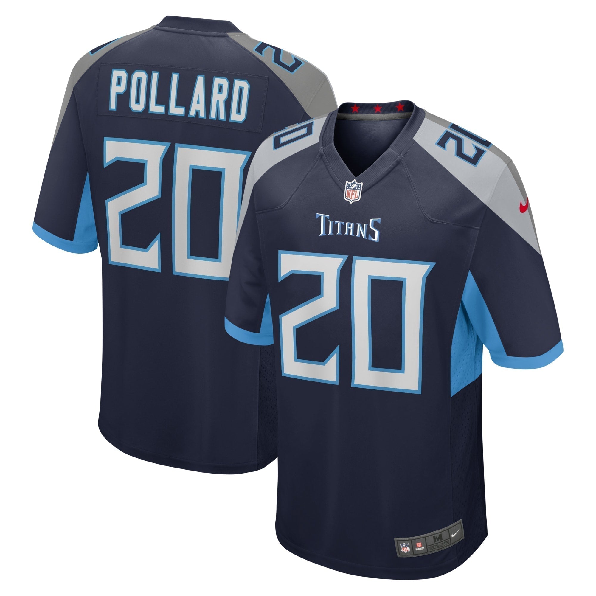 Tony Pollard Tennessee Titans Nike Game   Jersey - Navy