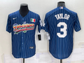 Men's Los Angeles Dodgers Chris Taylor #3 Blue Authentic Game Jersey1