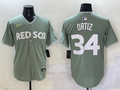 Men's Boston Red Sox David Ortiz #34 Gray 2025 City Connect Limited Retired Player Jersey