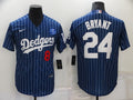 Men's Los Angeles Dodgers Kobe Bryant #8-24 Blue Player Jersey1