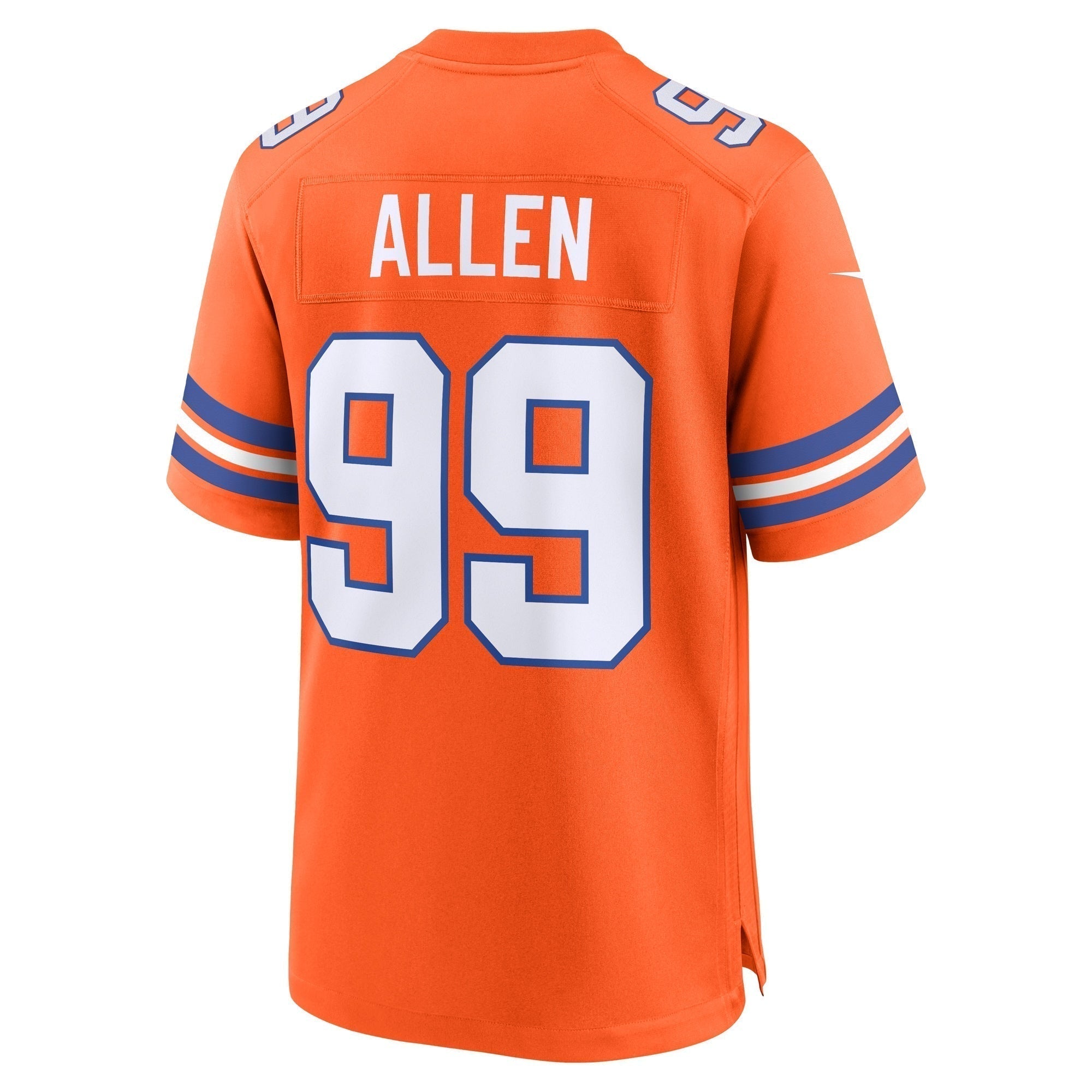 Zach Allen Denver Broncos Nike Mile High Collection 1977 Throwback   Game Jersey - Orange