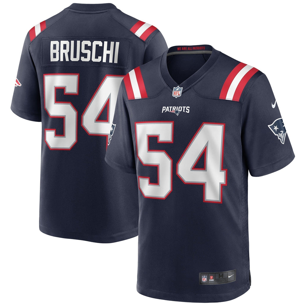 Tedy Bruschi New England Patriots Nike Game Retired   Jersey - Navy