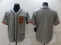 Men's San Francisco Giants Gray Road Replica Blank Jersey