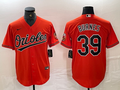 Men's Baltimore Orioles Corbin Burnes #39 Orange Replica Player Jersey
