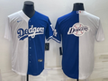 Men's Los Angeles Dodgers White/Blue Replica Baseball Jersey1