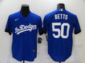 Men's Los Angeles Dodgers Mookie Betts #50 Blue Stitched Jersey1