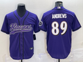 Men's Baltimore Ravens Mark Andrews #89 Purple Game Jersey1 Joint Edition