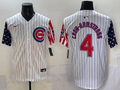 Men's Chicago Cubs Pete Crow-Armstrong #4 White Limited Player Jersey