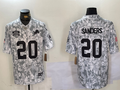 Men's Detroit Lions Barry Sanders #20 Arctic Camo 2024 Salute to Service Retired Player Limited Jersey1