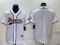 Men's Denver Broncos White Blank Jersey1