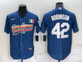 Men's Los Angeles Dodgers Jackie Robinson #42 Blue Fashion Stitched Jersey1