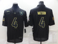 Men's Cleveland Browns Deshaun Watson #4 Black Game Player Jersey1