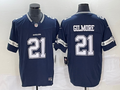 Men's Dallas Cowboys Stephon Gilmore #21 Navy Game Player Jersey1
