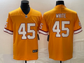 Men's Tampa Bay Buccaneers Devin White #45 Orange Throwback Game Jersey1