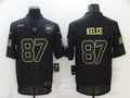 Men's Kansas City Chiefs #87 Travis Kelce Black Game Player Jersey1