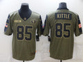 Men's San Francisco 49ers George Kittle #85 Brown Player Game Jersey1