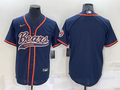 Men's Chicago Bears Navy Blank Jersey1