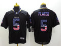 Men's Baltimore Ravens Joe Flacco #5 Black Game Player Jersey1