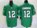 Men's Philadelphia Eagles Randall Cunningham #12 Kelly Green Game Jersey1