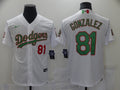 Men's Los Angeles Dodgers Victor Gonzalez #81 White Stitched Jersey1