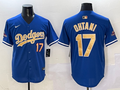 Men's Los Angeles Dodgers Shohei Ohtani #17 Royal 2025 Gold Collection Limited Jersey