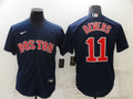 Men's Boston Red Sox Rafael Devers #11 Navy Replica Baseball Jersey1