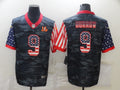Men's Cincinnati Bengals Joe Burrow #9 Grey Camouflage Game Player Jersey1