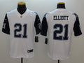 Men's Dallas Cowboys Ezekiel Elliott #21 White Game Jersey1