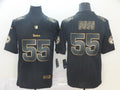 Men's Pittsburgh Steelers Devon Bush Jr. #55 Black Game Player Jersey1