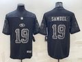 Men's San Francisco 49ers Deebo Samuel #19 Black Retired Player RFLCTV Limited Jersey1