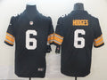 Men's Pittsburgh Steelers Devlin Hodges #6 Black Player Game Jersey1