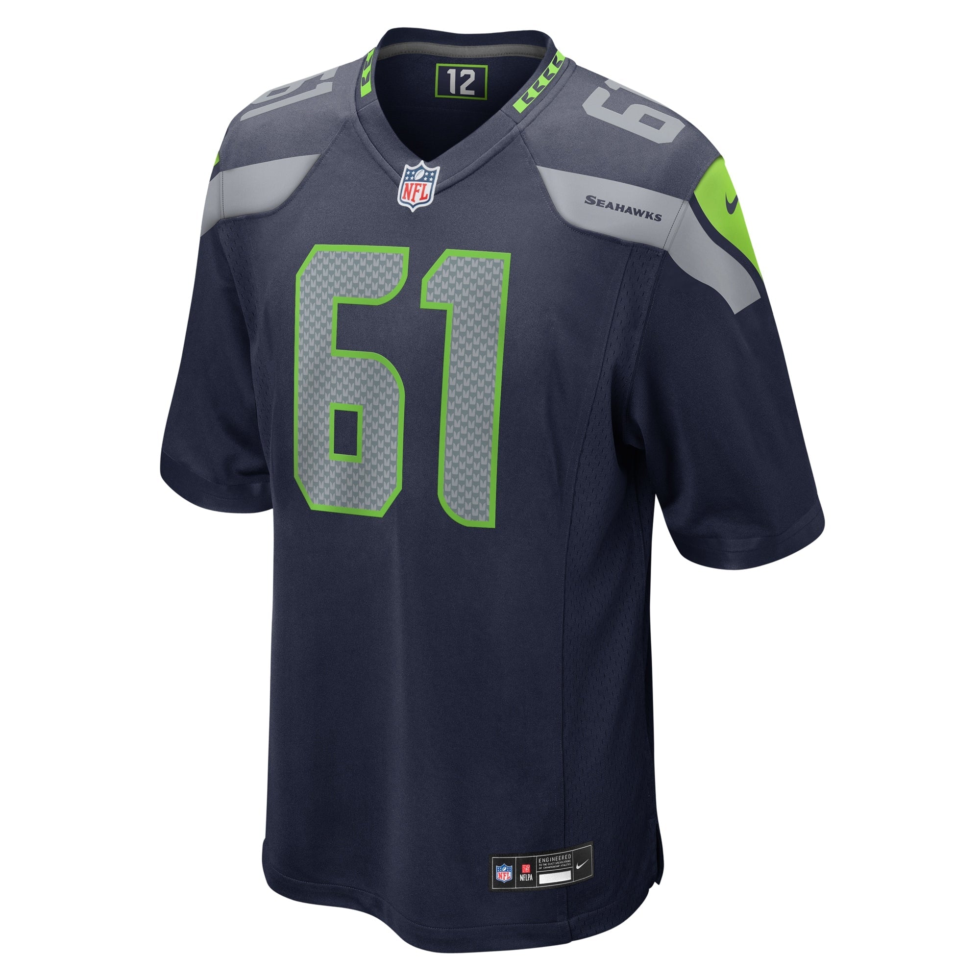 Jalen Sundell Seattle Seahawks Nike  Game Jersey -  College Navy