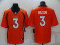 Men's Denver Broncos Russell Wilson #3 Orange Game Jersey1