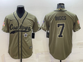 Men's Dallas Cowboys Trevon Diggs #7 Olive 2022 Salute To Service Limited Jersey1 Joint Edition