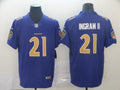 Men's Baltimore Ravens Mark Ingram II #21 Purple Game Jersey1