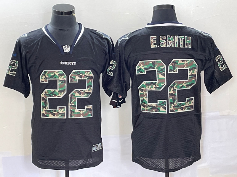 Men's Dallas Cowboys Emmitt Smith #22 Black Player Jersey1