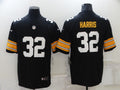 Men's Pittsburgh Steelers Franco Harris #32 Black Player Game Jersey1
