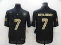 Men's Pittsburgh Steelers #7 Ben Roethlisberger Black Game Player Jersey1