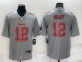 Men's Tampa Bay Buccaneers Tom Brady #12 Gray Atmosphere Fashion Game Jersey1