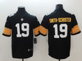 Men's Pittsburgh Steelers #19 JuJu Smith-Schuster Black Player Game Jersey1