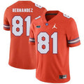 Men's Florida Gators 81  Hernandez Orange Jersey