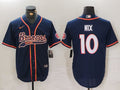 Men's Denver Broncos Bo Nix #10 Navy Game Jersey1