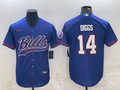 Men's Buffalo Bills Stefon Diggs #14 Royal Player Jersey1 Joint Edition
