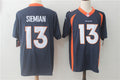 Men's Denver Broncos Trevor Siemian #13 Navy Game Jersey1