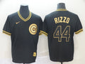 Men's Chicago Cubs Anthony Rizzo #44 Black Stitched Jersey1