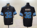 Men's Detroit Lions Brian Branch #32 Black Alternate Game Jersey1
