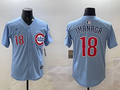 Men's Chicago Cubs Sh������������ta Imanaga #18 Baby Blue 2nd Alternate Limited Player Jersey1